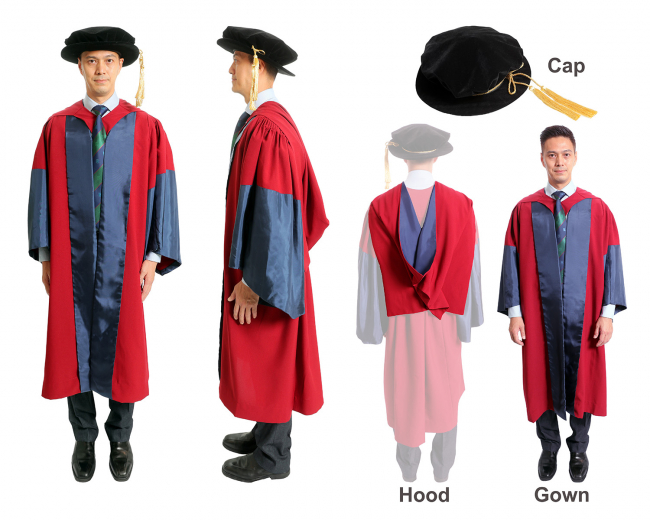 Academic Dress for Doctor of Philosophy (PhD)