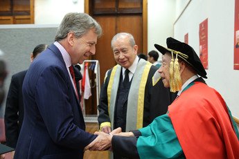 Warmest congratulations from Professor Peter Mathieson, President of the University