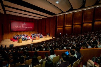 The 199th Congregation takes place at the Grand Hall, HKU