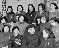 Peng Dehuai at a meeting with party activists, December 1958.