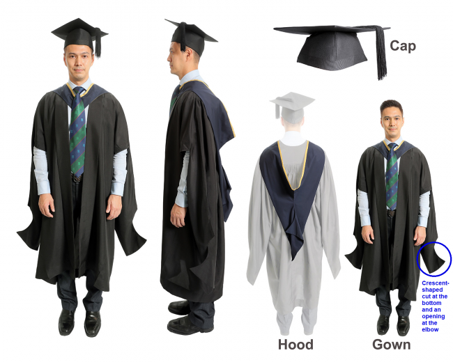 Academic Dress For Master of Arts