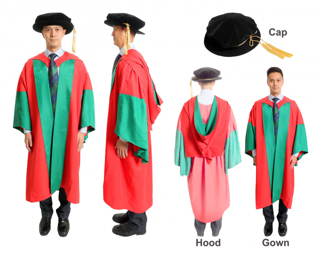Academic Dress for Doctors of Social Sciences (DSocSc), Doctor of Psychology (PsyD) and Doctor of Public Administration (DPA)