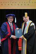 (From left) Dr Donald LI Kwok Tung and Pro-Chancellor Dr the Honourable Sir David Li Kwok-po