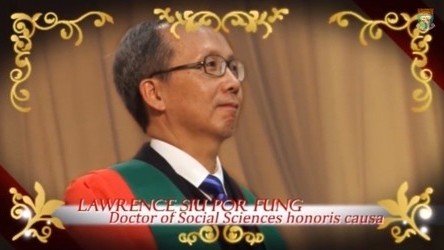 Conferment of the Honorary Degree upon Mr Lawrence FUNG Siu Por