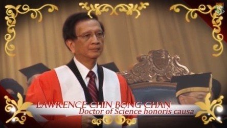 Conferment of the Honorary Degree upon Professor Lawrence CHAN Chin Bong