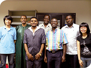 Dr Adams Bodomo and his Chinese Research Assistants met with African leaders in Guangzhou, China.