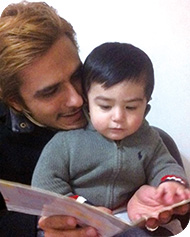 Riz Ullah and his one-year-old son Ayaan Ullah