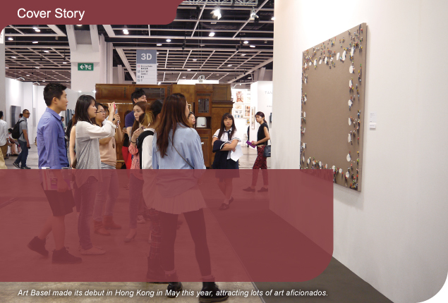 Art Basel made its debut in Hong Kong in May this year, attracting lots of art aficionados.
