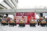 The exceptional dance performance with elements of street dance, percussion and electronic music by Chio-Tian Folk Drum & Arts Troupe