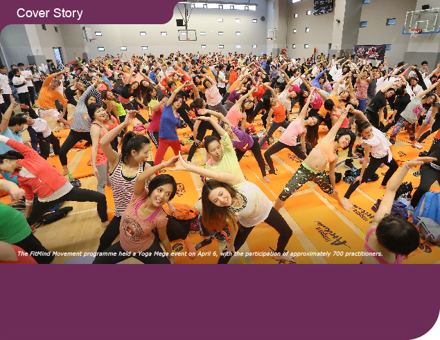 The FitMind Movement programme held a Yoga Mega event on April 6, with the participation of approximately 700 practitioners.