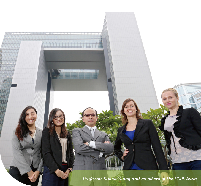 Professor Simon Young and members of the CCPL team